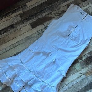 Bebe White Linen Dress